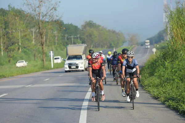 Amateur Cycliste Ils Participent Programme Bienfaisance Pour Les Enfants Ayant — Photo