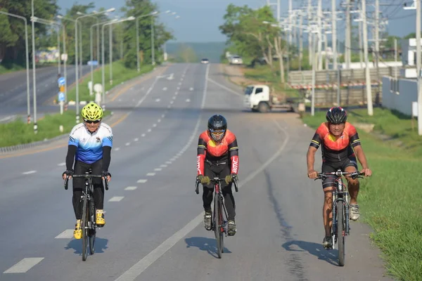 Cycliste Venez Participer Événement Caritatif Phetchaburi Thaïlande Novembre 2017 — Photo