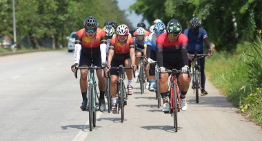 Tayland - 17 Mart 2018 Bisiklet Yarışması