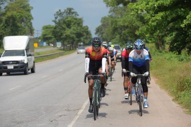 Tayland - 17 Mart 2018 Bisiklet Yarışması