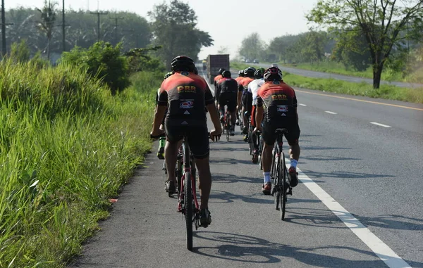 Amateur Cycliste Ils Participent Programme Bienfaisance Pour Les Enfants Ayant — Photo