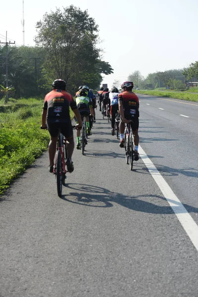 Amateur Cycliste Ils Participent Programme Bienfaisance Pour Les Enfants Ayant — Photo