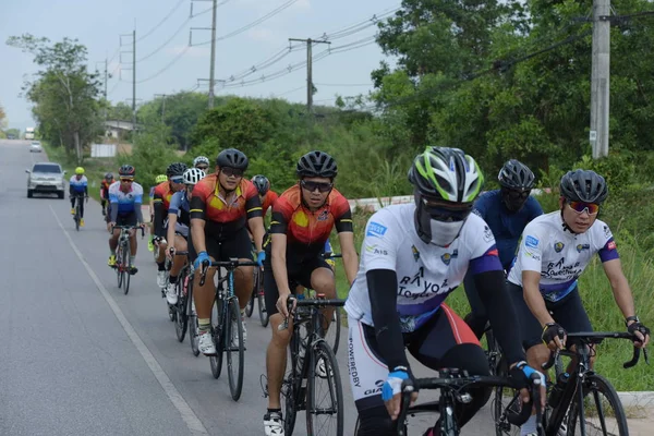 Amateur Cycliste Ils Participent Programme Bienfaisance Pour Les Enfants Ayant — Photo