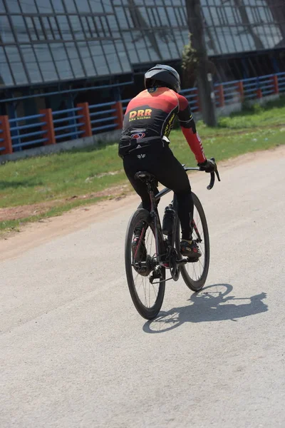 Ciclista Amateur Compiten Programa Caridad Para Niños Con Discapacidad Visual — Foto de Stock