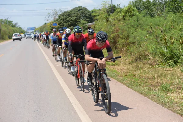 Amateur Cycliste Ils Participent Programme Bienfaisance Pour Les Enfants Ayant — Photo