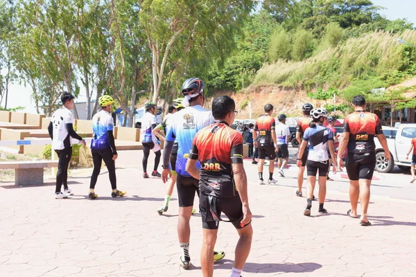 Ciclista Amador Eles Competem Programa Caridade Para Crianças Com Deficiência — Fotografia de Stock