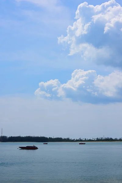 在泰国的地平线上 海上的船 — 图库照片