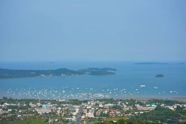 Meer Und Himmel Blick Auf Die Stadt Hafen Und Schönes — Stockfoto