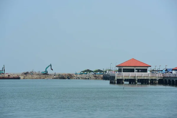 Рыбацкие Лодки Старые Лодки Рыбацком Порту Чонбури Таиланд — стоковое фото