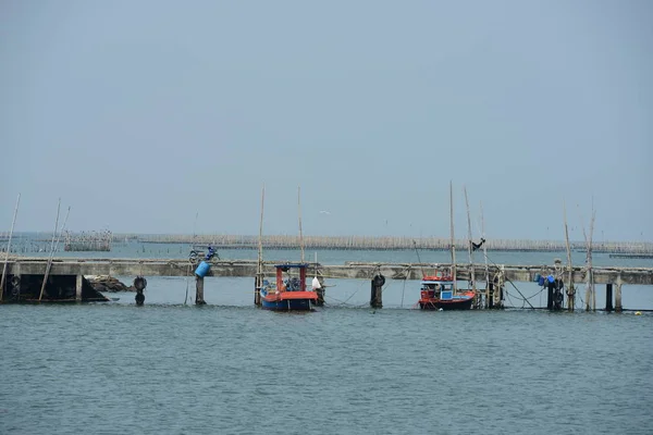 Fischerboote Und Alte Boote Fischereihafen Chonburi Thailand — Stockfoto