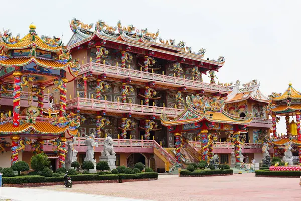 Santuário Arte Chinês Tailândia Adoração Pessoas Chonburi Thailand Escultura Chinesa — Fotografia de Stock