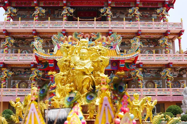 Santuário Arte Chinês Tailândia Adoração Pessoas Chonburi Thailand Escultura Chinesa — Fotografia de Stock