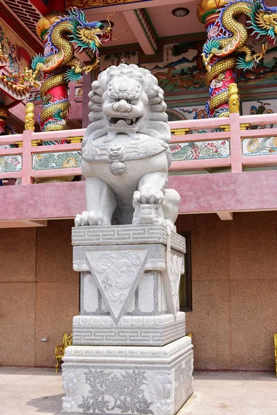 Китайская Святыня Таиланде Поклонение Людям Чонбури Таиланд Китайская Скульптура Камня — стоковое фото