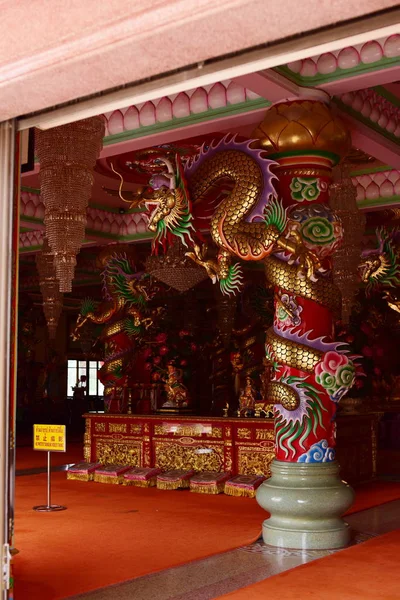 Santuario Arte Chino Tailandia Adoración Gente Chonburi Tailandia Escultura China —  Fotos de Stock