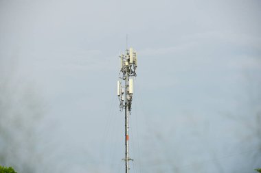 gündoğumu günbatımı iletişim teknoloji ağı, background.silhouette uydu kule Telekom ağ teknolojisi ile Telekom tower.communication anten