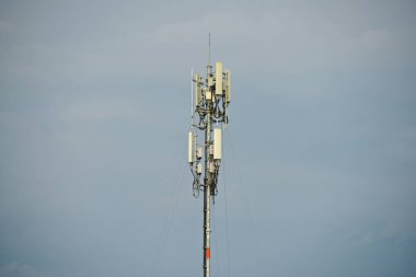 gündoğumu günbatımı iletişim teknoloji ağı, background.silhouette uydu kule Telekom ağ teknolojisi ile Telekom tower.communication anten
