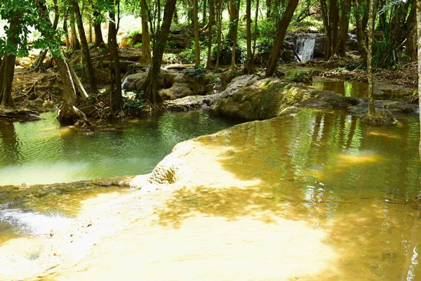 Warterfall Karnchanaburi Provincie Thailand Warterfall Inthailand — Stockfoto