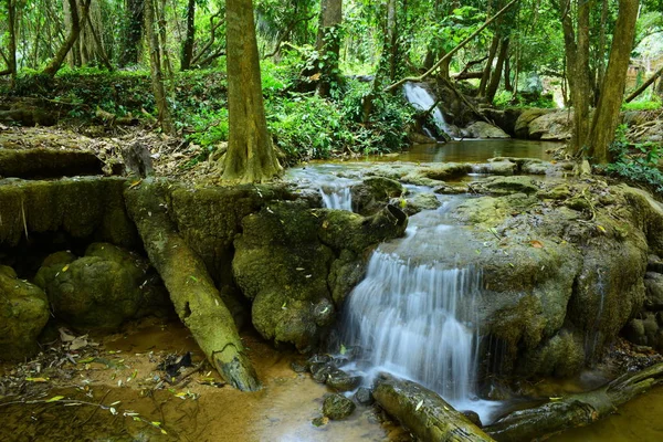 Waterval Rainforest Thailand Warterfall Karnchanaburi Provincie Thailand — Stockfoto
