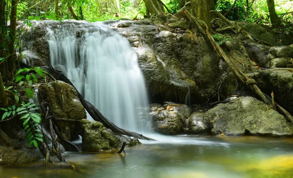 Waterfall Rainforest Thailand Warterfall Karnchanaburi Province Thailand — Stock Photo, Image