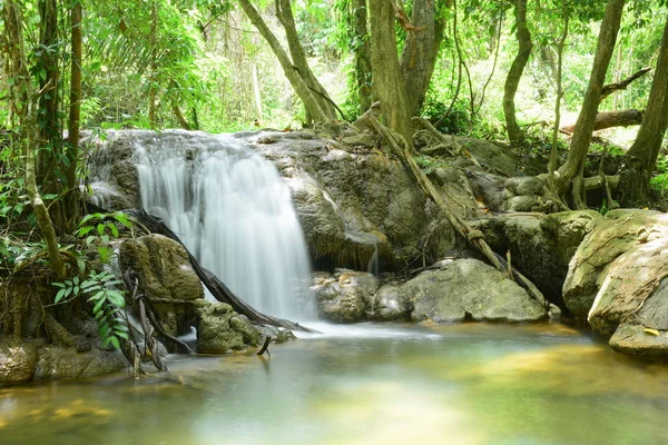 Waterfall Rainforest Thailand Warterfall Karnchanaburi Province Thailand — Stock Photo, Image