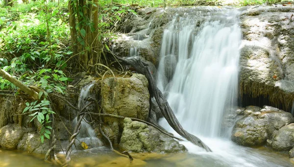Waterfall Rainforest Thailand Warterfall Karnchanaburi Province Thailand — Stock Photo, Image