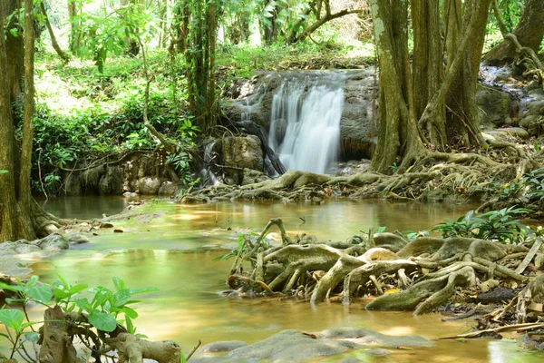 Waterfall in rainforest Thailand.Warterfall in Karnchanaburi Province Thailand