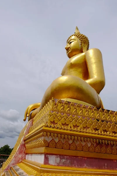 Buda Doradaarte Birmano Arte Tailandés Mixto Tailandés Frontera Tailandia Myanmar — Foto de Stock