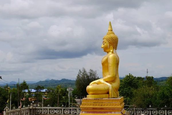 Buda Doradaarte Birmano Arte Tailandés Mixto Tailandés Frontera Tailandia Myanmar —  Fotos de Stock