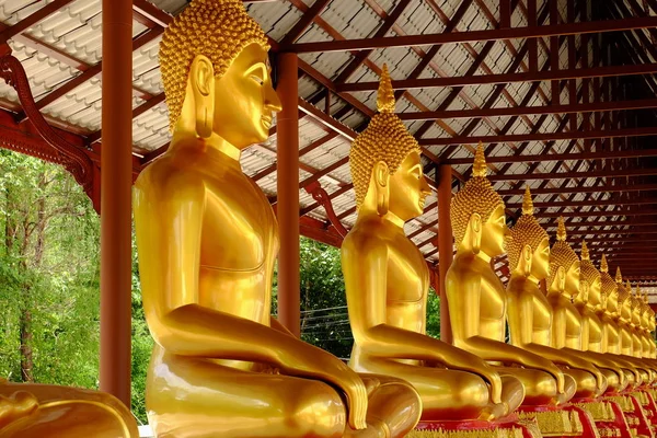 Goldene Buddhaburmesische Kunst Thailändischen Stil — Stockfoto