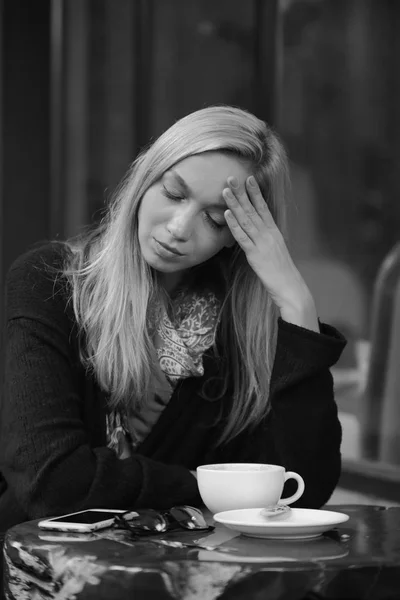 Tired Young Beautiful Woman — Stock Photo, Image