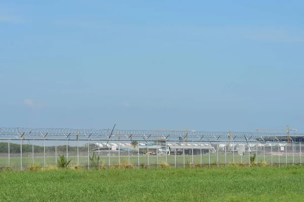 Vista Lejana Del Edificio Del Aeropuerto Tailandia — Foto de Stock