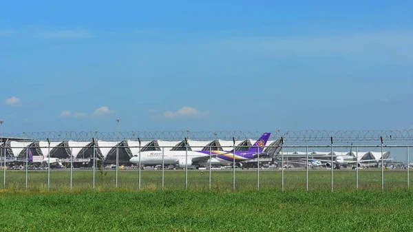 Vista Del Edificio Del Aeropuerto Tailandia Concepto Viaje — Foto de Stock