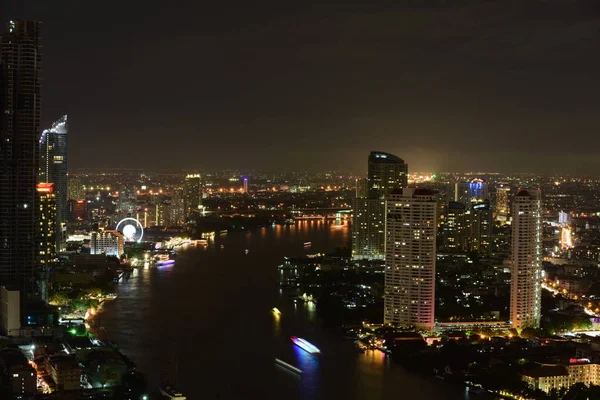 Blick Auf Die Stadt Bangkok — Stockfoto