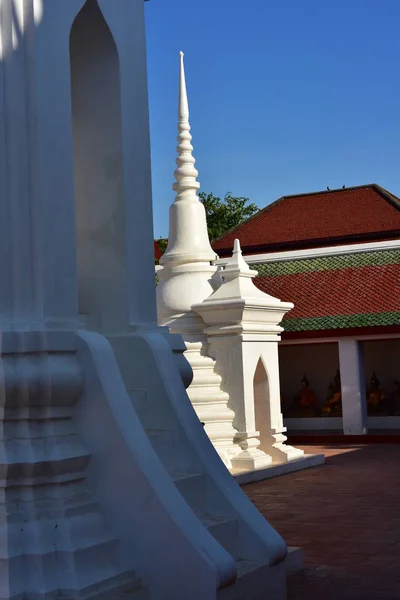 Vista Templo Dos Antigos Budistas Durante Dia — Fotografia de Stock