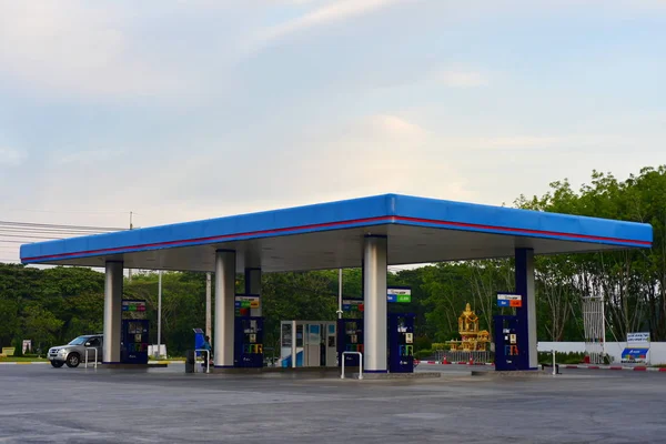 Gasoline Station Car Thailand — Stockfoto