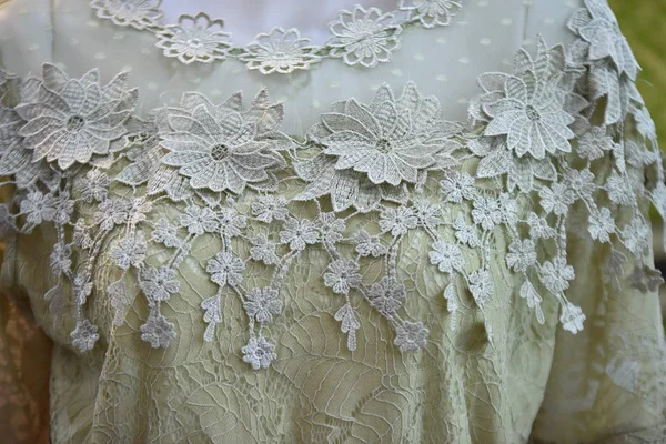 White Lace Dress Veil — Photo