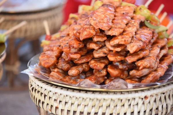 Close Traditional Asian Food Display — Stock Photo, Image