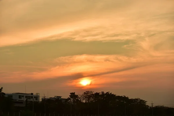 Красивий Пейзаж Під Час Заходу Сонця — стокове фото