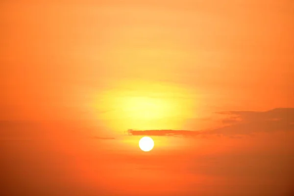 Orange sky at sunset time
