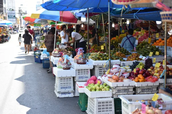 Gatumarknad Barcelona Thailand — Stockfoto