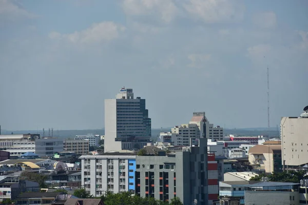 Vista Aérea Ciudad Moderna —  Fotos de Stock