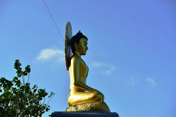 Estátua Buddha Wat Phra Mahathat Bangkok Tailândia — Fotografia de Stock