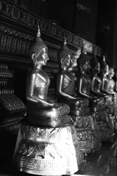 Estatua Oro Buddha Templo Tailandia — Foto de Stock