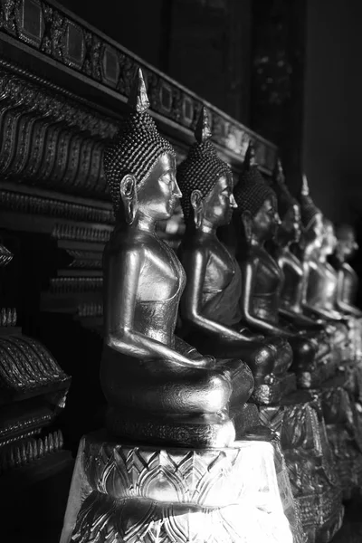 Statua Oro Buddha Nel Tempio Thailandia — Foto Stock