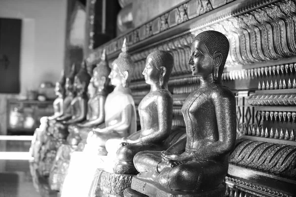 Statua Oro Buddha Nel Tempio Thailandia — Foto Stock
