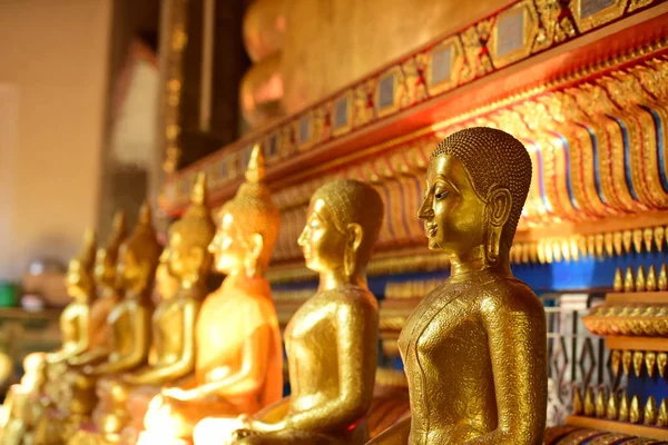 Goldene Buddha Statue Tempel Thailand — Stockfoto