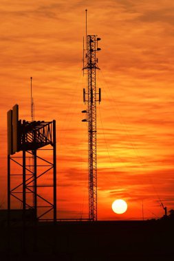 Şehir şehir merkezi iş alanı günbatımı manzarası, cityscape arka plan görüntüleyin. Günbatımı üzerinde Bangkok şehir iş şehir 