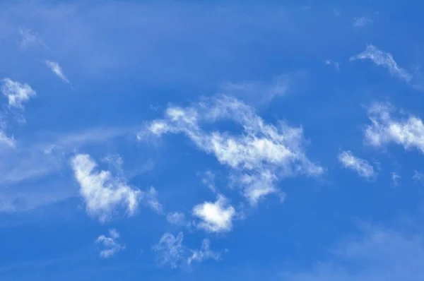 Cielo Azul Con Nubes Blancas Utilizan Como Imágenes Fondo — Foto de Stock