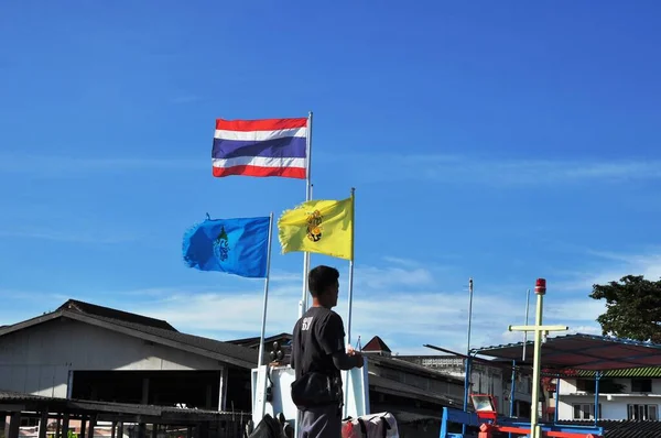 Port Rzeczny Tajlandii — Zdjęcie stockowe