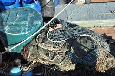 İskeleye giden tekneyi güvenceye almak için pruvanın kullandığı demirleme halatı..